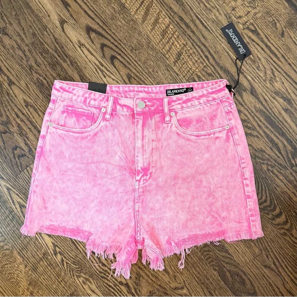 Blank NYC Pink Denim Shorts